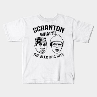 Scration what the electric city, funny the office Kids T-Shirt